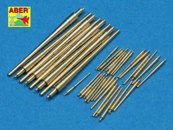 1:700 Set of Barrels for Bismarck class battleships 380mm x 8; 150mm x 12; 105mm x 16