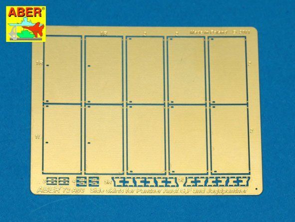 1:72 Side skirts for Panther Ausf.G/F and Jagdpanther