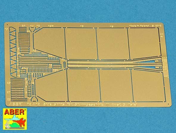 1:72 Side skirts for Sturmgeschutz III (Late model)