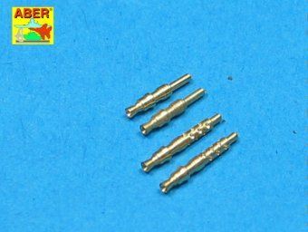 1:32 Set of 4 barrels tips for German 7,92 mm MG 17 aircraft machine guns
