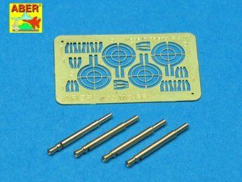 1:32 Set of 4 barrels for German Oerlikon 20mm aircraft machine guns MG FF with sights