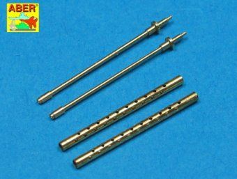1:32 Set of 2 cal .50 (12,7mm) standard barrels for US aircraft machine guns Browning M2