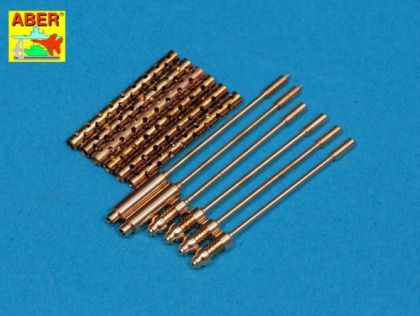 1:32 Set of 6 turned U.S. cal .50 (12,7mm) Browning M2 barrels for P-51 Mustang