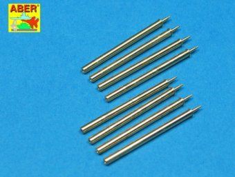 1:32 Set of 8 turned cal .50 (12,7mm) U.S. Browning M2 barrels for P-47 Thunderbolt