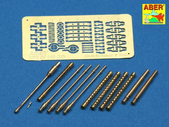 1:32 Armament for German fighter Me 110 C/D