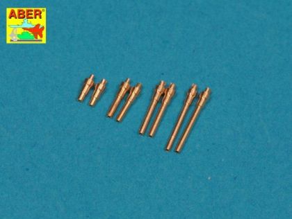1:72 Set of 8 turned cal .50 (12,7mm) U.S. Browning M2 barrels for P-47 Thunderbolt