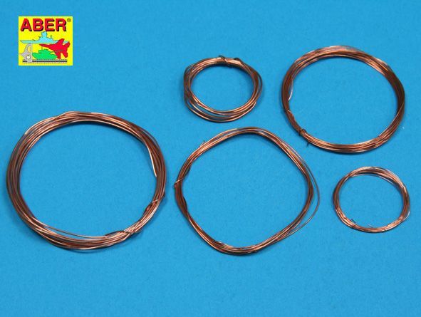 Wires set (diameter 0,2; 0,3; 0,4; 0,5; 0,6 mm, length 1m each)