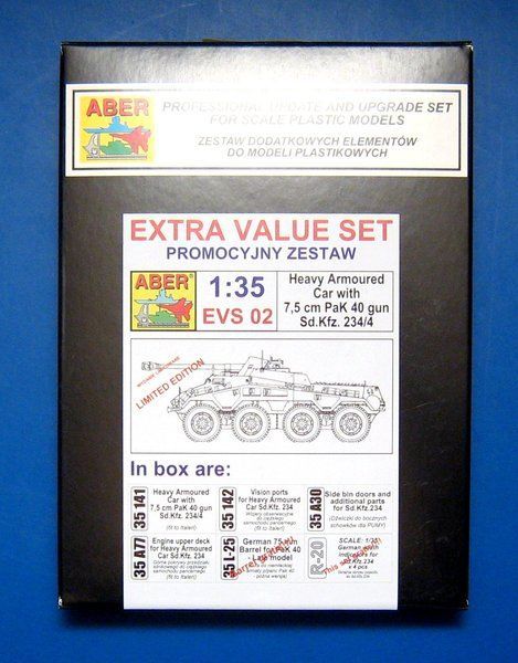 1:35 Heavy Armoured Car with 7,5 cm PaK 40 gun Sd.Kfz. 234/4