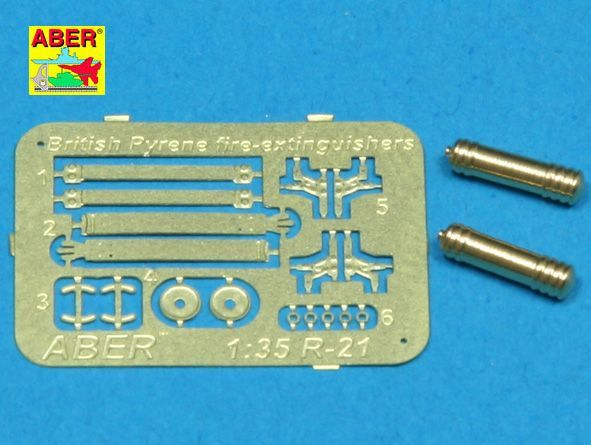 1:35 WW II (early model) pyrene fire-extinguishers used in British Army