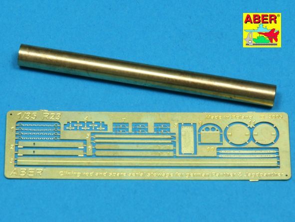 1:35 Cleaning rod and spare aerial stowage for german Panther and Jagdpanther