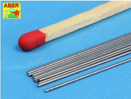 Steel round rods O 0,5mm length 250mm x12 pcs.