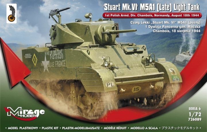 1:72 Light tank Stuart Mk.VI M5A1 (Late)