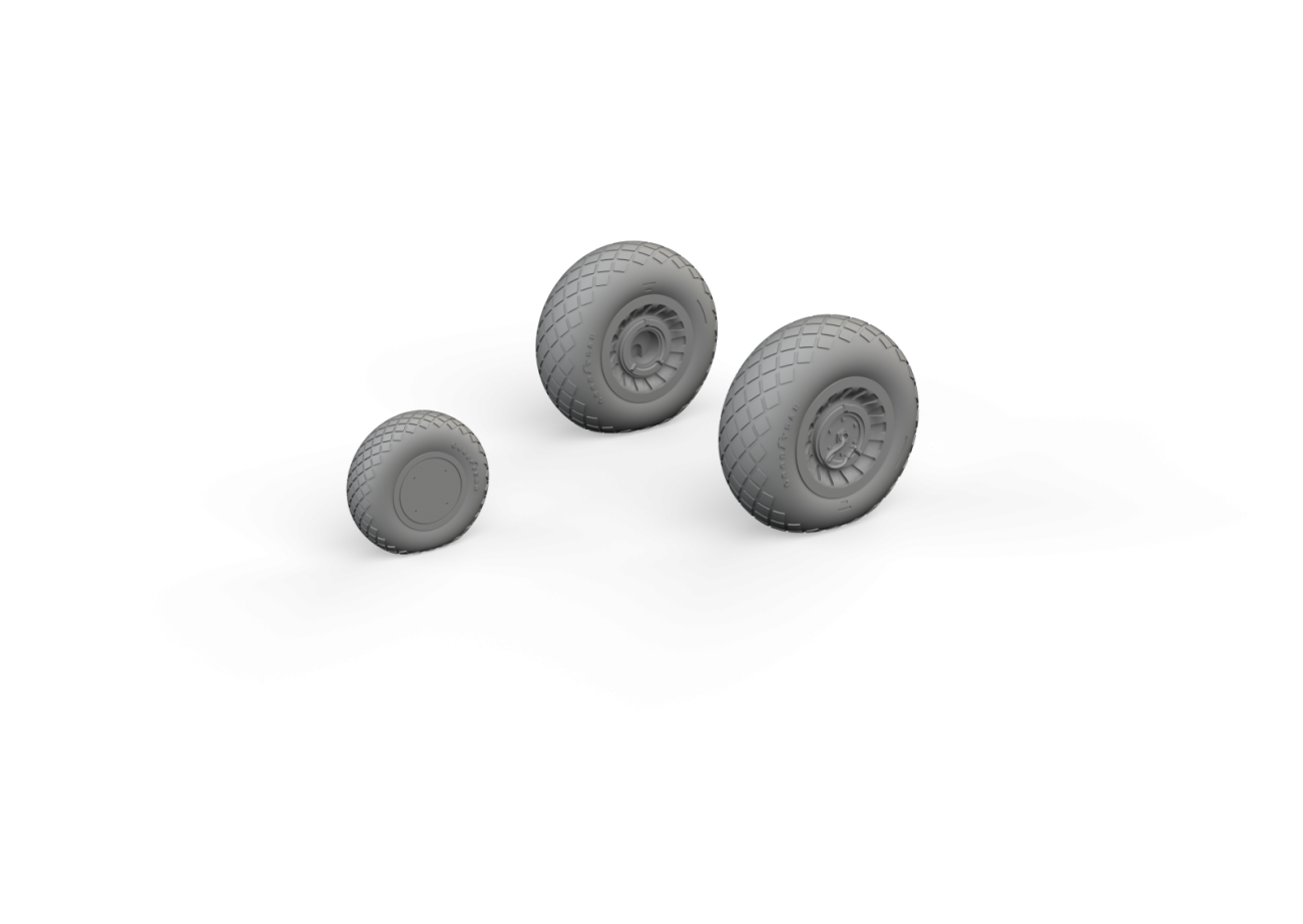 1:72 B-25 wheels