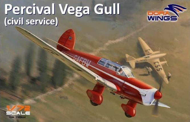 1:72 Percival Vega Gull civil service