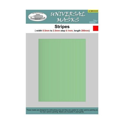 Stripes - pruhy (width 0,5 to 2,5mm step 0,1mm length 200mm)