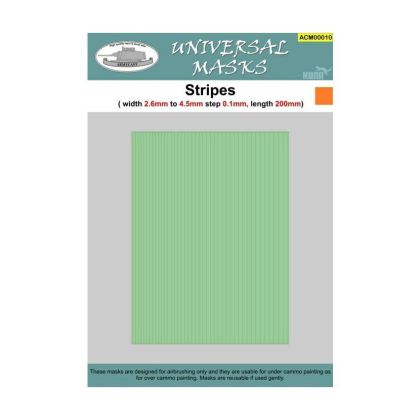 Stripes - pruhy (width 2,6 to 4,5mm step 0,1mm length 200mm)