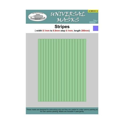 Stripes - pruhy (width 8,1 to 8,9mm step 0,1mm length 200mm)