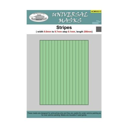 Stripes - pruhy (width 9,0 to 9,7mm step 0,1mm length 200mm)