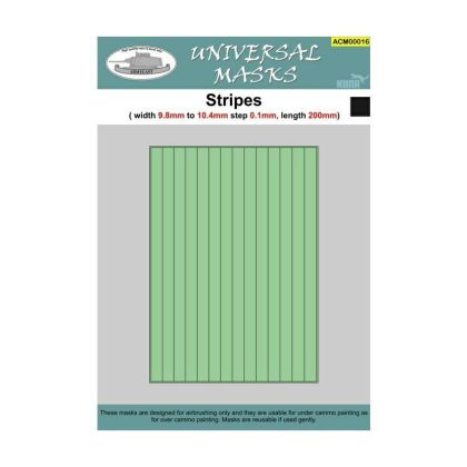 Stripes - pruhy (width 9,8 to 10,4mm step 0,1mm length 200mm)