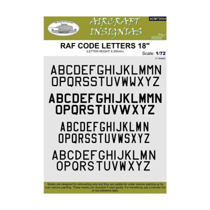 1:72 RAF Code Letters 18