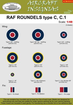 1:48 RAF Roundels type C, C.1