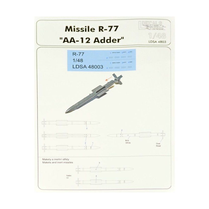 1:48 Missiles R-77 & stencils (2 pcs.)