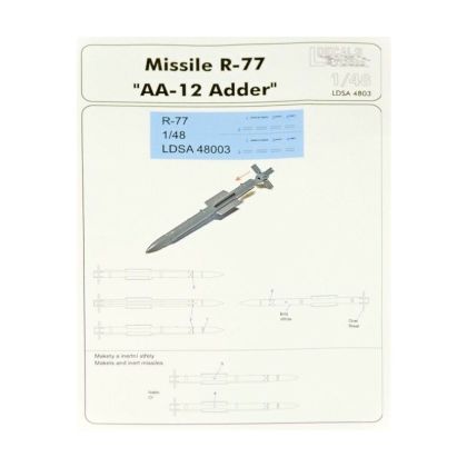 1:48 Missiles R-77 & stencils (2 pcs.)