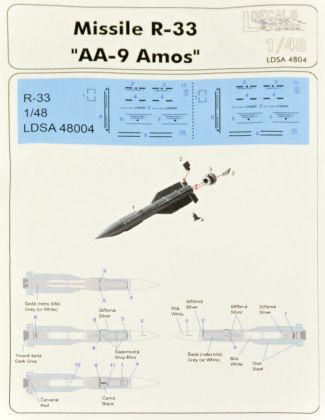 1:48 Missiles R-33 & stencils (2 pcs.)
