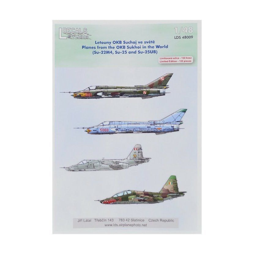 1:48 Decals OKB Sukhoi In The World (4x camo)