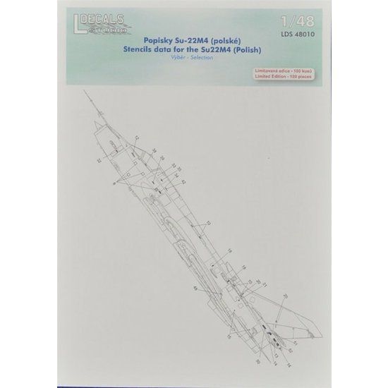 1:48 Decals Sukhoi Su-22M4 stencils (Polish)