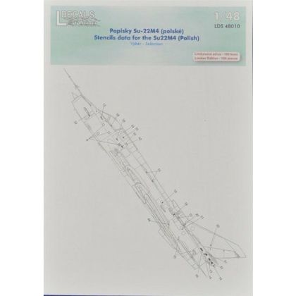 1:48 Decals Sukhoi Su-22M4 stencils (Polish)