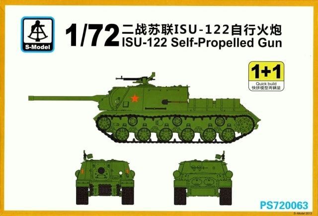 1:72 ISU-122 Self-Propelled Gun 1+1