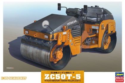 1:35 Hitachi Vibratory Tandem Roller ZC50T-5 Construction Machinery
