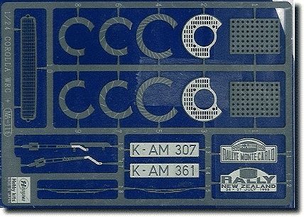 1:24 Photoetched Parts for Corrola