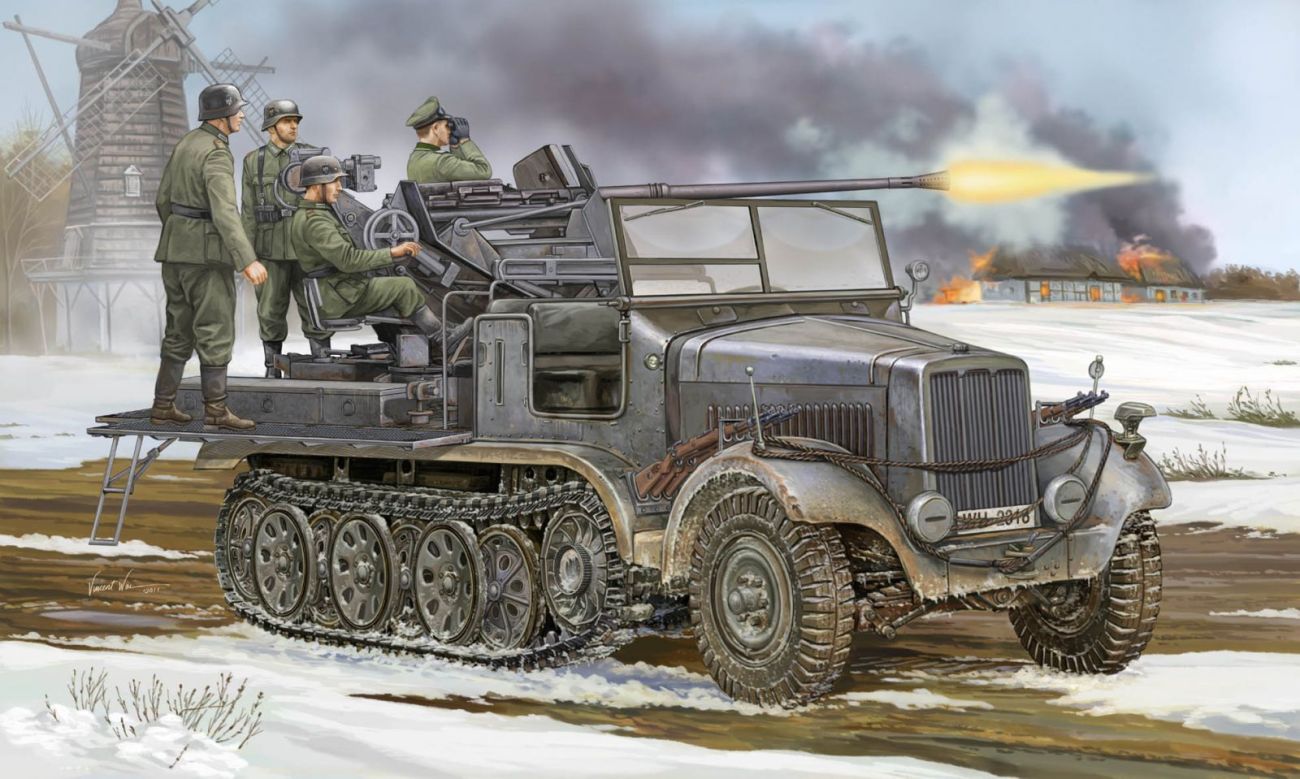 1:35 German Sd.Kfz.6/2 3.7cm Flak 37 auf Selbstfahrlafette
