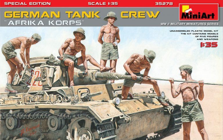 1:35 GERMAN TANK CREW ”Afrika Korps” SPECIAL EDITION