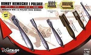 1:48 German WW1 & POLISH WW2 BOMBS 'MAX SET