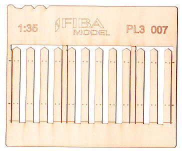 1:35 Prkenný plot - užší prkna