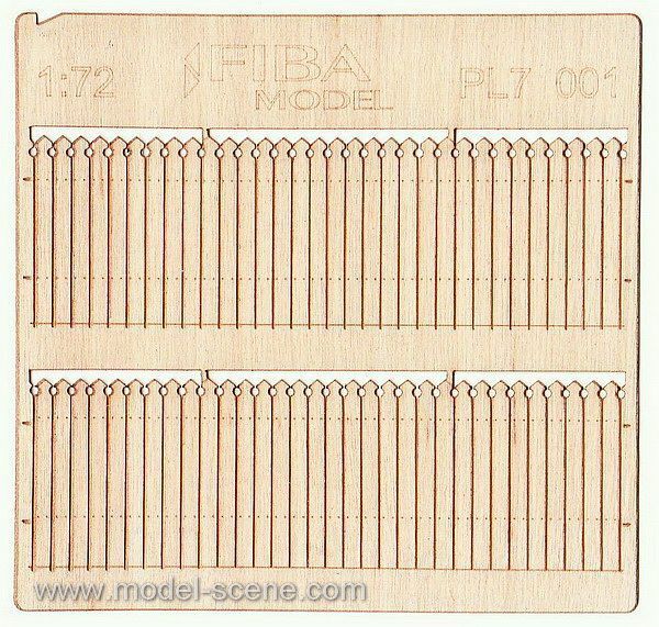 1:72 Prkenná ohrada- zdobené okraje