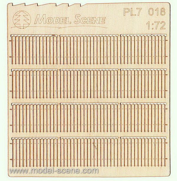 1:72 Prkenný plot nízký