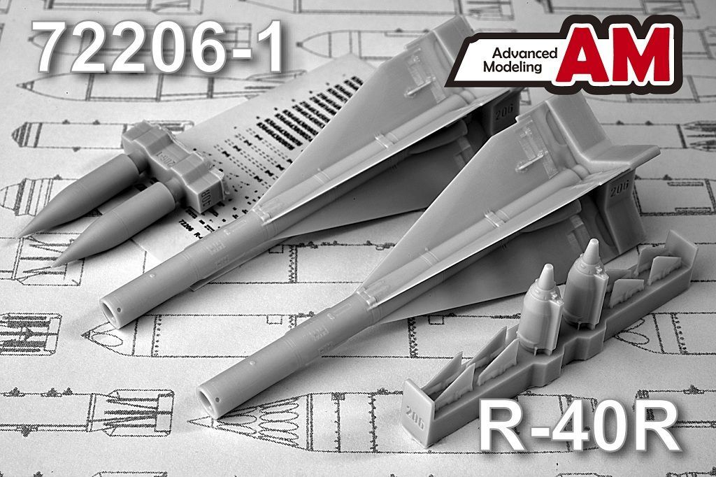 1:72 R-40R Medium range Air-to-Air missile (2pcs)