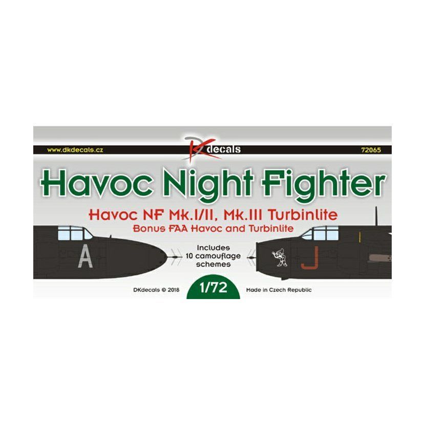 1:72 Havoc Night Fighter Havoc NF Mk.I/II, Mk.III Turbinlite
