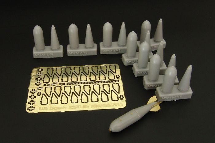 1:48 US bomb 250-lb AN-M57A1 (8 pcs)