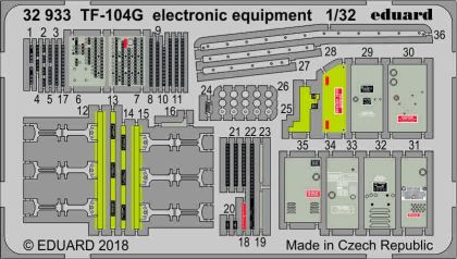 1:32 TF-104G electronic equipment