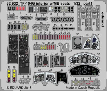 1:32 TF-104G interior w/MB seats