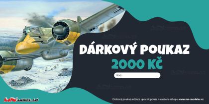 Dárkový poukaz v hodnotě 2000Kč