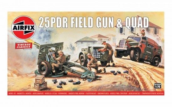1:76 25pdr Field Gun & Quad Vintage Classics