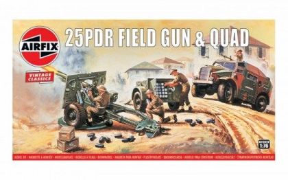 1:76 25pdr Field Gun & Quad Vintage Classics