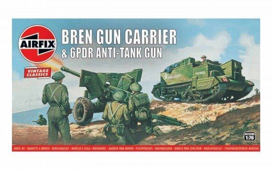 1:76 Bren Gun Carrier & 6pdr Anti-Tank Gun Vintage Classics