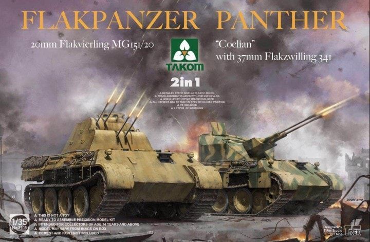 1:35 Flakpanzer Panther 2 in 1